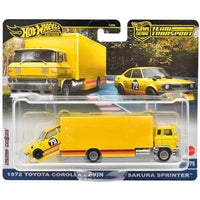Hot Wheels Team Transport 1972 Toyota Corolla Levin & Sakura Sprinter