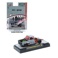 M2 Machines 1973 Chevrolet Cheyenne Super 10 “PFC. HYDE” Shark Face