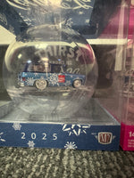 M2 Machines Christmas 1976 GMC Square Body & 1977 Chevy K5 Blazer Ornament Pair Limited Edition