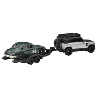 Hot Wheels Team Transport Jaguar MK1 & 2023 Land Rover Defender 110