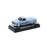 M2 Machines  1978 Chevrolet Silverado C30 Custom GULF – Blue – MiJo Exclusives Limited Edition