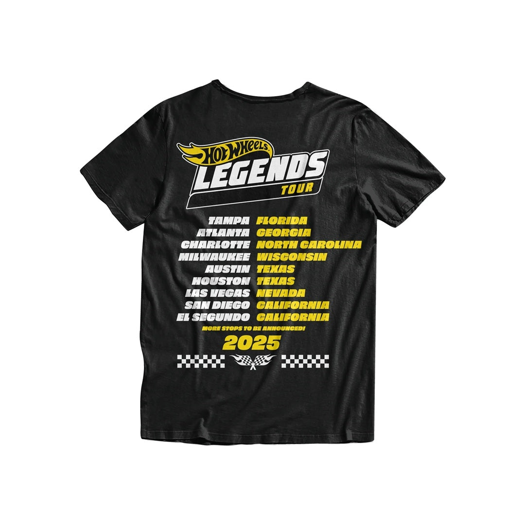 Hot Wheels Legends 2025 Tour T-Shirt – Adult X Large| Dream Street