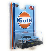 M2 Machines  1978 Chevrolet Silverado C30 Custom GULF – Blue – MiJo Exclusives Limited Edition