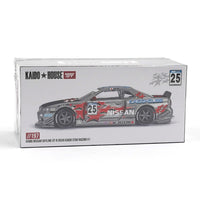 Pre-Order Kaido House x Mini GT 1:64 Nissan Skyline GT-R (R34) Kaido Star Racing V1 – Silver