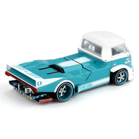 Pre-Order Kaido House x Mini GT 1:64 Volkswagen T1 Kaido Works V1 – Turquoise/White