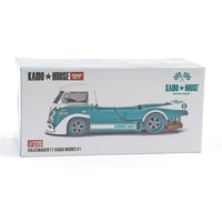 Pre-Order Kaido House x Mini GT 1:64 Volkswagen T1 Kaido Works V1 – Turquoise/White