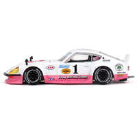 Kaido House x Mini GT 1:64 Nissan Fairlady Z Tamiya x Kaido House The Frog V1 – White/Pink