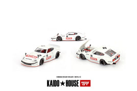 Kaido House * Mini GT #064 Nissan Fairlady Z Datsun Motul V3 White Limited Edition 1:64 Diecast Model Car