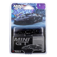 Mini GT #1053 Murcielago GT EVO LB - Silhouette Works Black Limited Edition 1/64 Diecast Model Car