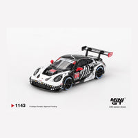 Mini GT Porsche 911 GT3 R IMSA Petit LeMans AO Racing Skeleton Rexy #1143