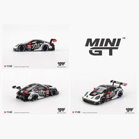 Mini GT Porsche 911 GT3 R IMSA Petit LeMans AO Racing Skeleton Rexy #1143