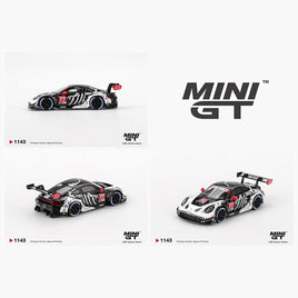 Mini GT Porsche 911 GT3 R IMSA Petit LeMans AO Racing Skeleton Rexy #1143
