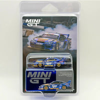 Mini GT #1157 Nissan LB-Super Silhouette S15 SILVIA #555 Team MINI GT Liberty Walk 2025 Formula Drift – Chrome Blue MGT01157-BL