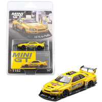 Mini GT 1:64 Nissan LB-ER34 Super Silhouette Skyline Sport Yellow #1182