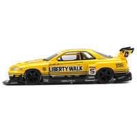 Mini GT 1:64 Nissan LB-ER34 Super Silhouette Skyline Sport Yellow #1182