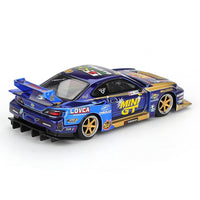 Mini GT #1185 Nissan LB-Super Silhouette S15 SILVIA #555 Team MINI GT Liberty Walk 2025 Formula Drift Halloween Special MGT01185-BL