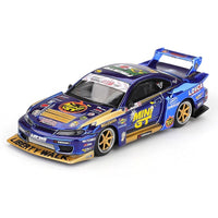 Mini GT #1185 Nissan LB-Super Silhouette S15 SILVIA #555 Team MINI GT Liberty Walk 2025 Formula Drift Halloween Special MGT01185-BL