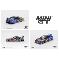 Mini GT #1185 Nissan LB-Super Silhouette S15 SILVIA #555 Team MINI GT Liberty Walk 2025 Formula Drift Halloween Special MGT01185-BL