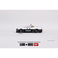 Kaido House Mini GT #120 Nissan Skyline GT-R (R34) "Kaido Works (V2 Aero)" RHD "Japan Police" 1:64 Diecast Car