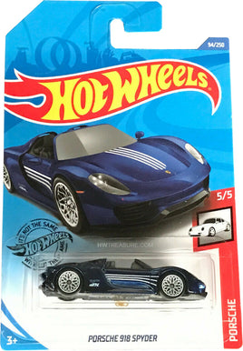 Hot Wheels Porsche 918 Spyder Super Treasure Hunt with Protector 1:64 Diecast