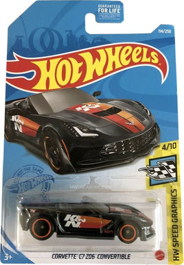 Hot Wheels 2021 E Case Corvette C7 Z06 Convertible Super Treasure Hunt with Protector 1:64 diecast