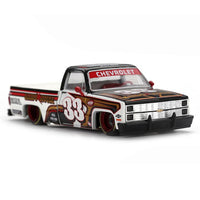Kaido House x Mini GT Chevrolet Silverado KAIDO Intimidator V1 – White w/ Brown #212