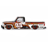 Kaido House x Mini GT Chevrolet Silverado KAIDO Intimidator V1 – White w/ Brown #212