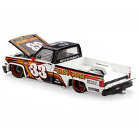 Kaido House x Mini GT Chevrolet Silverado KAIDO Intimidator V1 – White w/ Brown #212