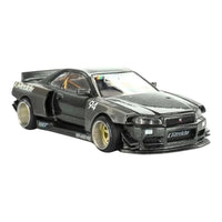 Kaido House x Mini GT 222 Nissan Skyline GT-R (R34) Kaido Works Greddy V2 – Pre-Order