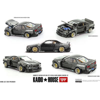 Kaido House x Mini GT 222 Nissan Skyline GT-R (R34) Kaido Works Greddy V2 – Pre-Order