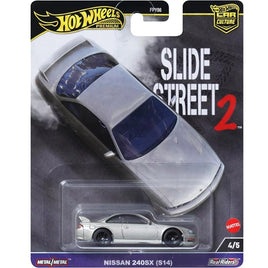 Hot Wheels Premium Car Culture slide Street 2 Nissan 240SX (S14) with Protector 1:64 Diecast