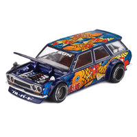 Kaido House x Mini GT Collab Factory Sealed Datsun KAIDO 510 Wagon Koi Wagon V1 Blue #248
