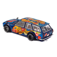 Kaido House x Mini GT Collab Factory Sealed Datsun KAIDO 510 Wagon Koi Wagon V1 Blue #248