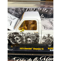 CHASE M2 Machines 1:24 1973 Chevrolet Cheyenne 10 “Dia de los Muertos” – 500 Pcs MiJo Exclusive