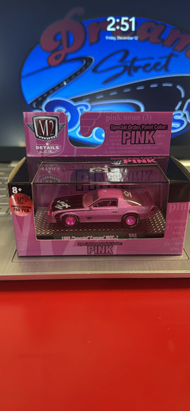 M2 Machines 2020 1985 Chevrolet Camaro IROC-Z Pink Special Order Paint CHASE