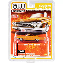 Auto World Custom Lowriders 1962 Chevy Impala SS Convertible 1:64 Diecast Car