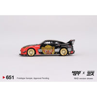 Mini GT #651 LB-Silhouette WORKS GT Nissan 35GT RR "Barong" Mizu Diecast 1:64 Diecast Car