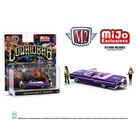 Pre-Order M2 Machines 1:64 Diorama Series 1964 Chevrolet Impala SS Convertible Lowriders – Metallic Purple – Mijo Exclusives