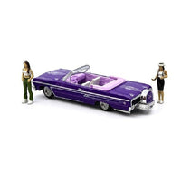 Pre-Order M2 Machines 1:64 Diorama Series 1964 Chevrolet Impala SS Convertible Lowriders – Metallic Purple – Mijo Exclusives