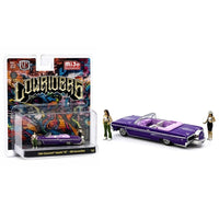 Pre-Order M2 Machines 1:64 Diorama Series 1964 Chevrolet Impala SS Convertible Lowriders – Metallic Purple – Mijo Exclusives