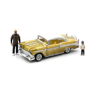 Pre-Order M2 Machines 1:64 Diorama Series 1956 Chevrolet Bel Air Lowriders – Beige Gold – Mijo Exclusives