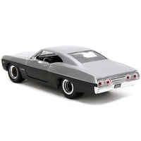 Jada Bigtime Muscle 1967 Chevrolet Impala SS Silver Metallic and Black