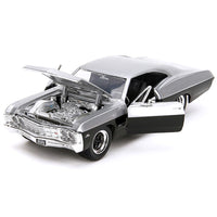 Jada Bigtime Muscle 1967 Chevrolet Impala SS Silver Metallic and Black