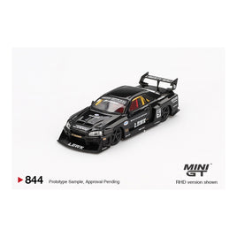 Mini GT #844 Nissan Lb-ER34 Super Silhouette Skyline Black