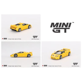 Mini GT #866 Bugatti EB110 Super Sport Giallo Bugatti