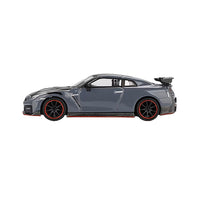 Mini GT #868 2024 Nissan GT-R Nismo (R35) Stealth Gray with Carbon Hood and Top Limited Edition