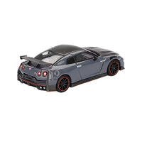 Mini GT #868 2024 Nissan GT-R Nismo (R35) Stealth Gray with Carbon Hood and Top Limited Edition