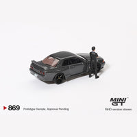 Mini GT #869 Nissan Skyline GT-R (R32) with Mastuda Figure Tsugio Matsuda Collection