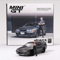 Mini GT #869 Nissan Skyline GT-R (R32) with Mastuda Figure Tsugio Matsuda Collection