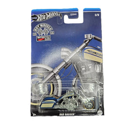 Hot Wheels 2024 HW Motorcycle Club Blue/Cream Bad Bagger 1:64 Diecast